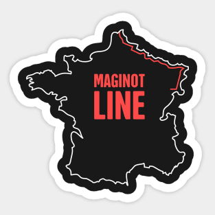 World War II French Maginot Line Sticker